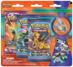 Pokemon XY12 Evolutions 3-Booster Blister Pack - Mega Blastoise Pin